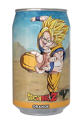 Dragon Ball Z Goku Orange Flavour Soda Can (12 x 330ml)