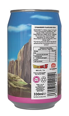 Dragon Ball Z Goten Strawberry Flavour Soda Can (12 x 330ml) Dragon Ball Z Goten Strawberry Flavour Soda Can (12 x 330ml)
