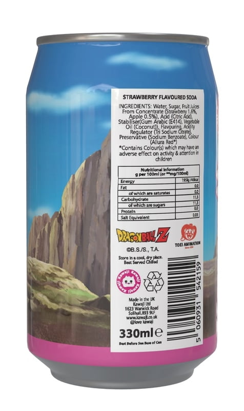 Dragon Ball Z Goten Strawberry Flavour Soda Can (12 x 330ml)