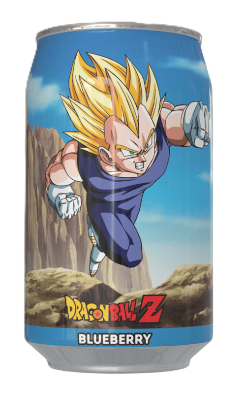 Dragon Ball Z Vegeta Blueberry Flavour Soda Can (12 x 330ml)