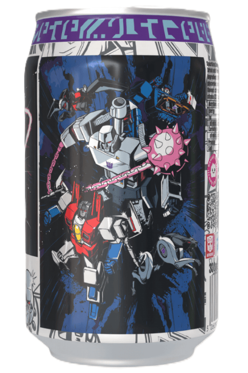 Transformers Decepticherry - Cherry Vanilla Soda Flavour Can 330ml Standard Transformers Decepticherry - Cherry Vanilla Soda Flavour Can 330ml Standard