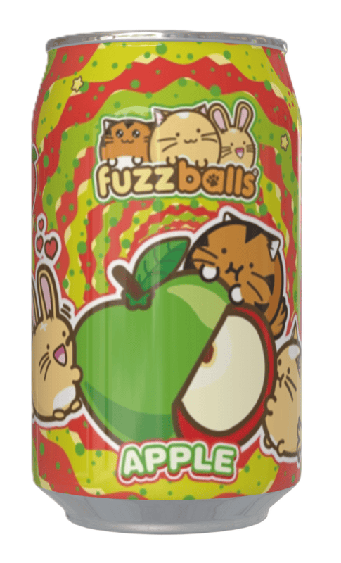 Fuzzballs Apple Flavour Soda Can (12 x 330ml)