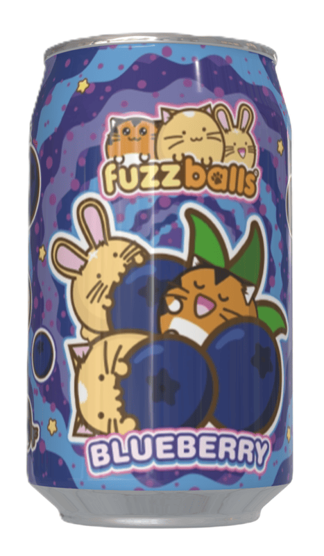 Fuzzballs Blueberry Flavour Soda Can (12 x 330ml)