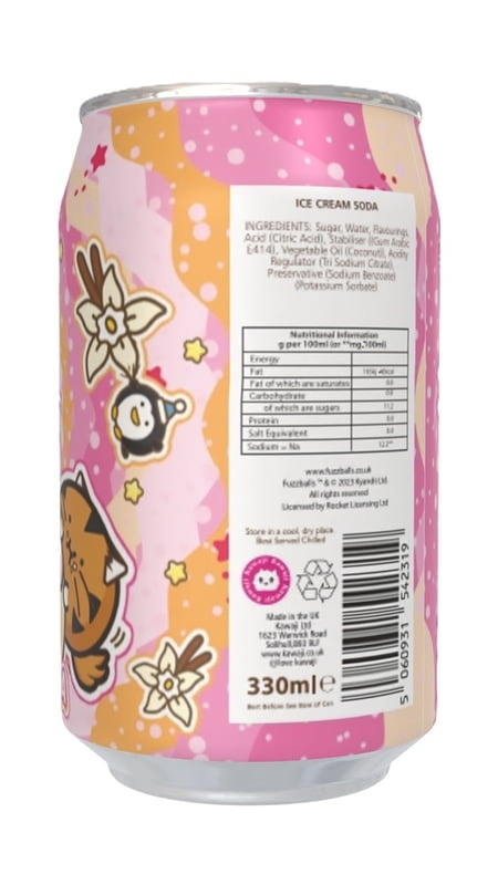 Fuzzballs Ice Cream Soda Flavour Can (12 x 330ml)