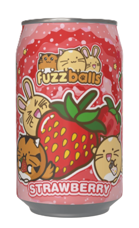 Fuzzballs Strawberry Flavour Soda Can (12 x 330ml)