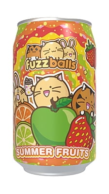 Fuzzballs Summer Fruits Flavour Soda Can (12 x 330ml)