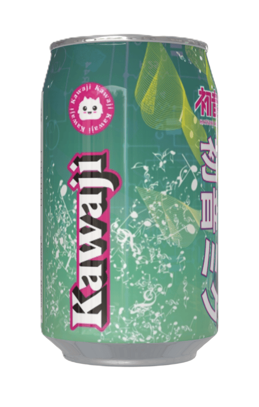 Hatsune Miku Apple Flavour Soda Can (12 x 330ml)