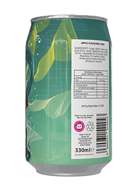 Hatsune Miku Apple Flavour Soda Can (12 x 330ml) Hatsune Miku Apple Flavour Soda Can (12 x 330ml)