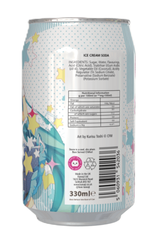 Hatsune Miku Ice Cream Soda Flavour Can (12 x 330ml)