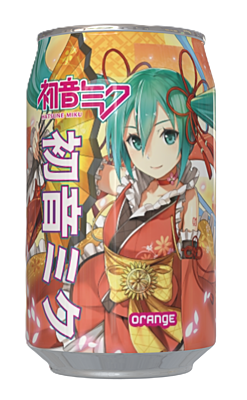 Hatsune Miku Orange Flavour Soda Can (12 x 330ml) Hatsune Miku Orange Flavour Soda Can (12 x 330ml)