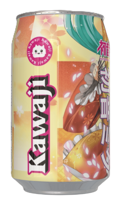 Hatsune Miku Orange Flavour Soda Can (12 x 330ml)