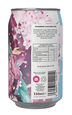 Hatsune Miku Strawberry Flavour Soda Can (12 x 330ml) Hatsune Miku Strawberry Flavour Soda Can (12 x 330ml)