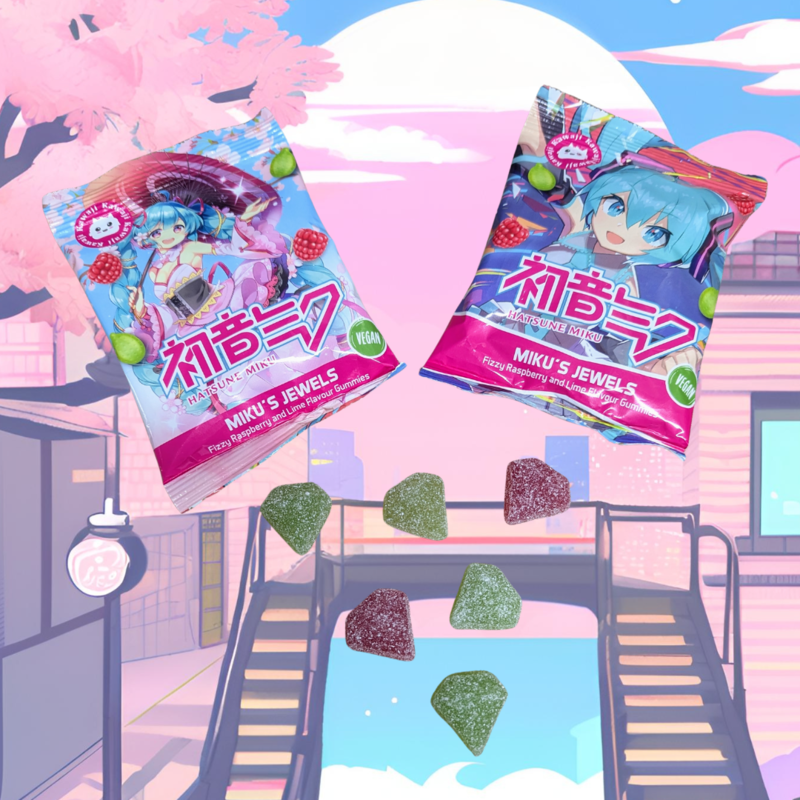 Hatsune Miku Gummies - Miku's Jewels 12 x 48g