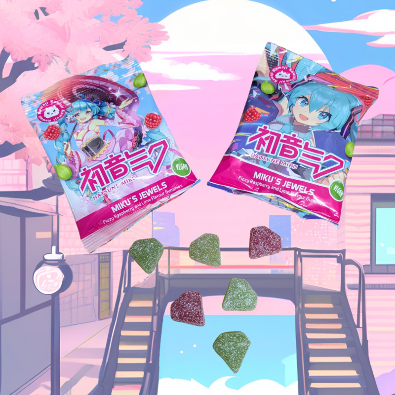Hatsune Miku Gummies - Miku's Jewels 12 x 48g Hatsune Miku Gummies - Miku's Jewels 12 x 48g