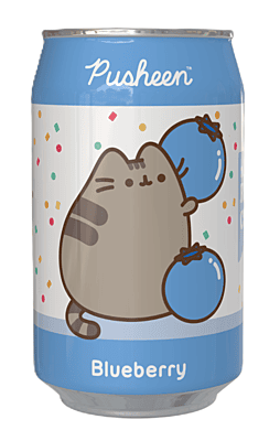 Pusheen Blueberry Flavour Soda Can (12 x 330ml)