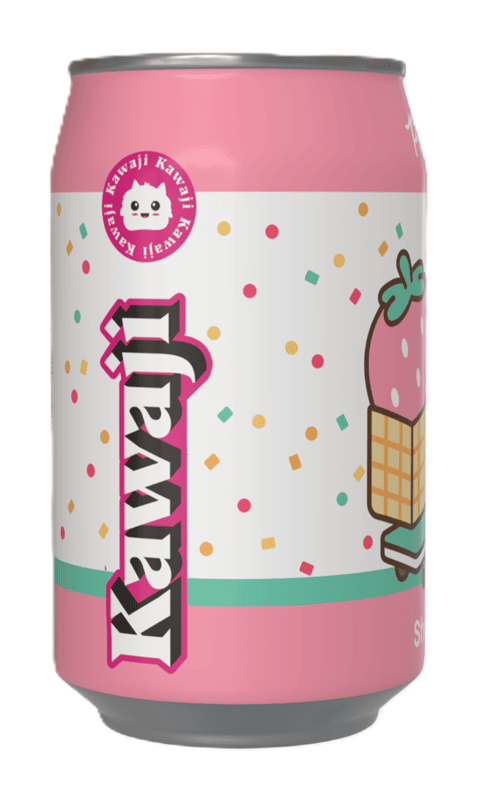 Pusheen Strawberry Flavour Soda Can (12 x 330ml)