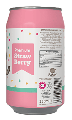 Pusheen Strawberry Flavour Soda Can (12 x 330ml)