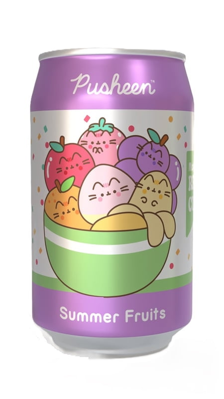 Pusheen Summer Fruits Flavour Soda Can (12 x 330ml)