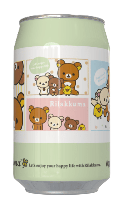 Rilakkuma Apple Flavour Soda Can (12 x 330ml)