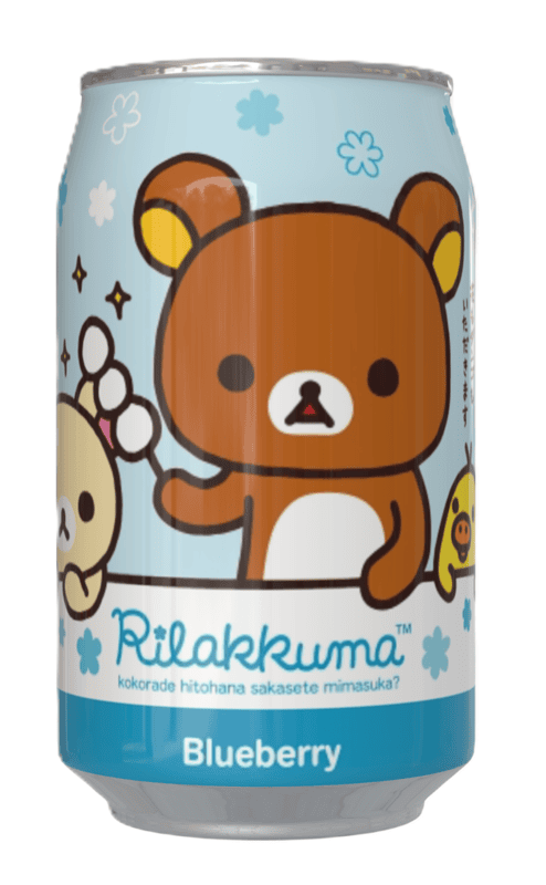 Rilakkuma Blueberry Flavour Soda Can (12 x 330ml)