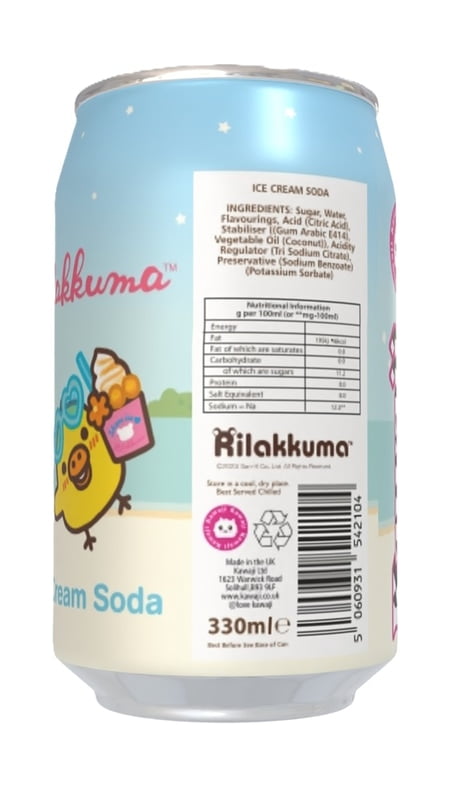 Rilakkuma Ice Cream Soda Flavour Can (12 x 330ml)