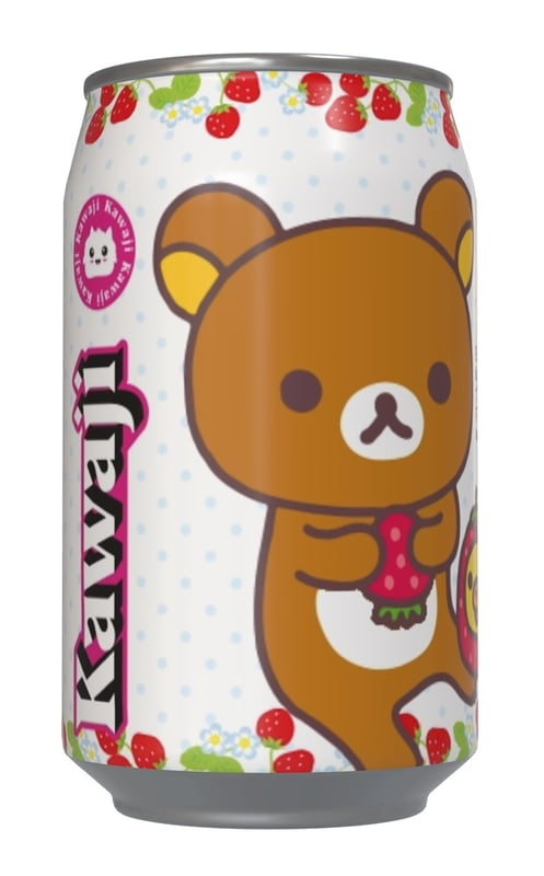 Rilakkuma Strawberry Flavour Soda Can (12 x 330ml)