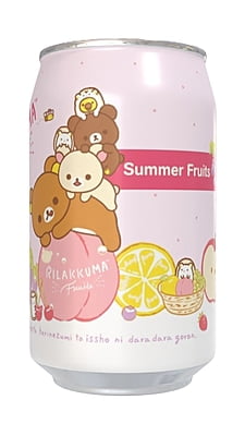 Rilakkuma Summer Fruits Flavour Soda Can (12 x 330ml)